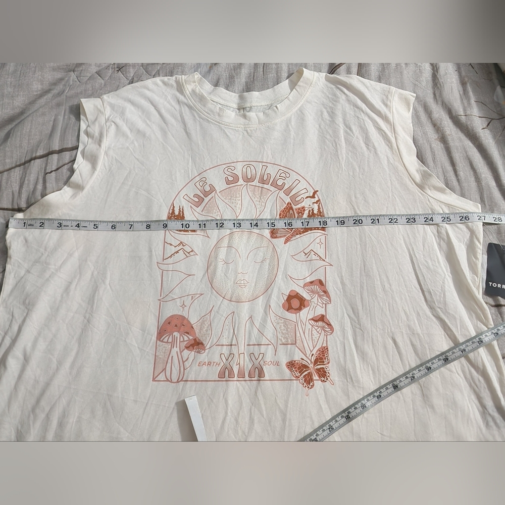 Torrid sz 1 1X Graphic vintage cotton jersey dolman tank - Picture 9 of 10